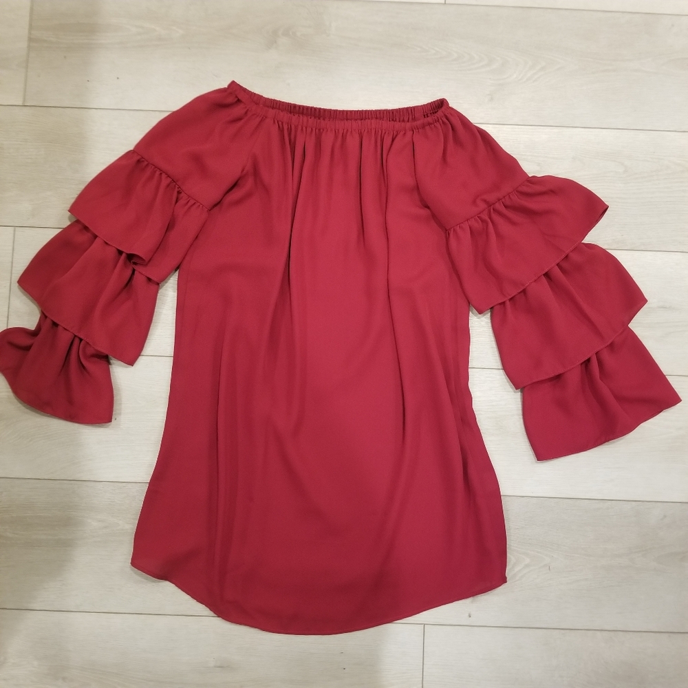 Three Eighty Two - Off Shoulder Dress. - Picture 3 of 6